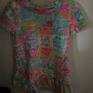 Lilly Pulitzer Multicolor Graphic Kids Dress